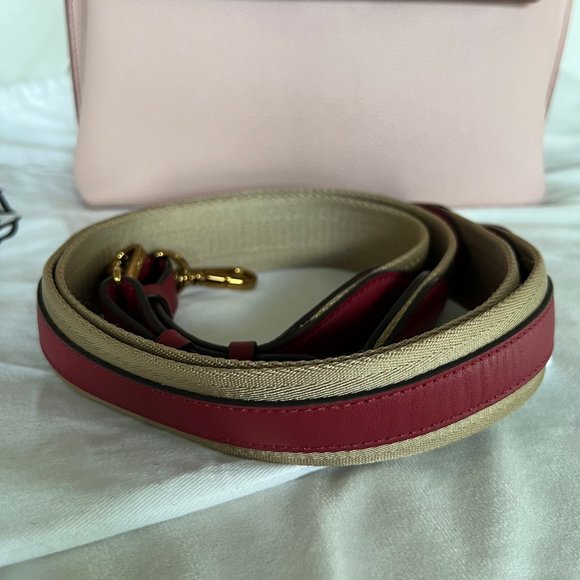 MCM Milla Leather Backpack Light Pink Leather Bag - Picture 8 of 14